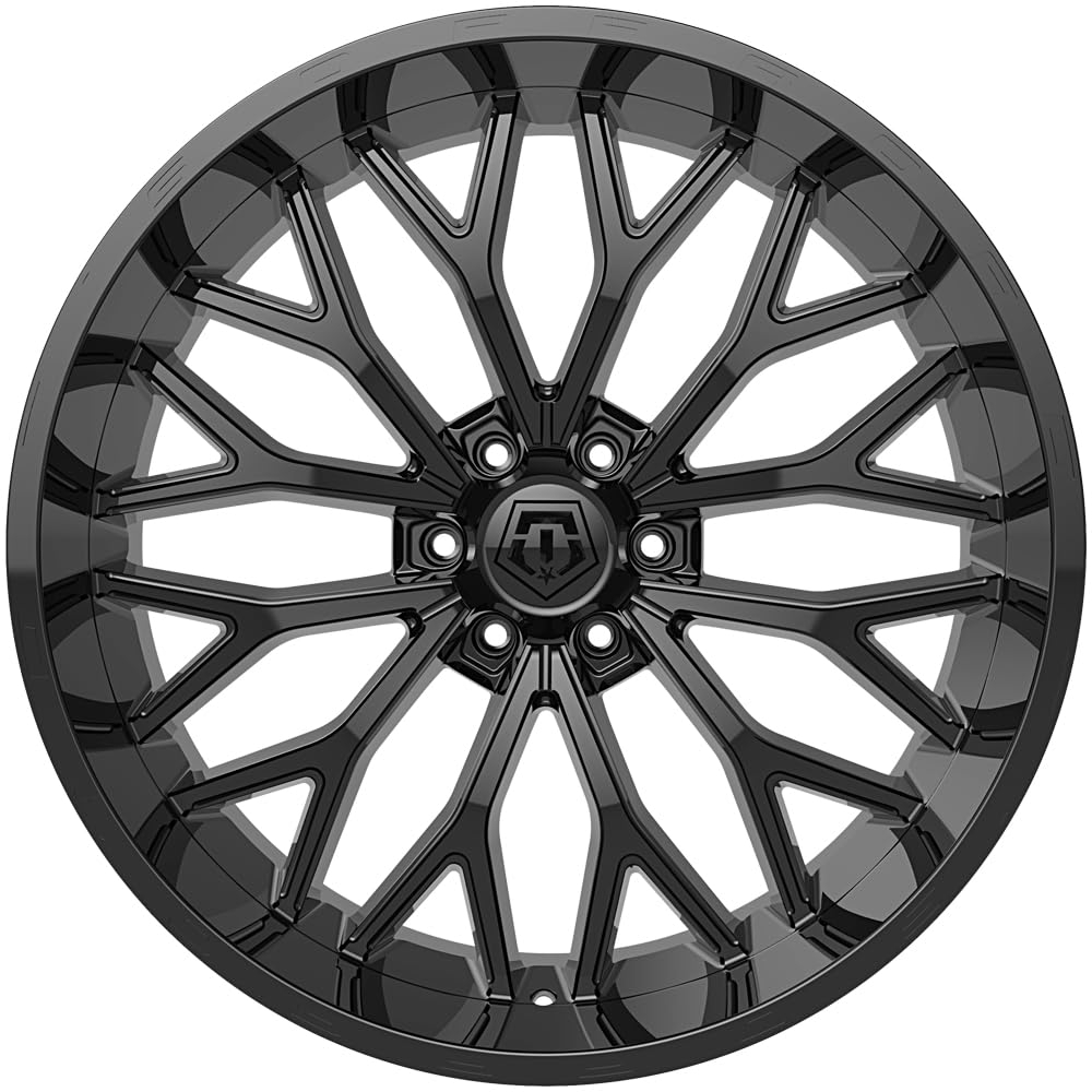 Amazon.com: TIS 565B 20X9 Gloss Black & Painted lip logo Wheel